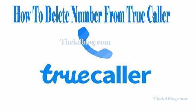 How to delete name from true caller