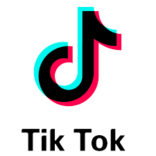 Tik tok logo in black
