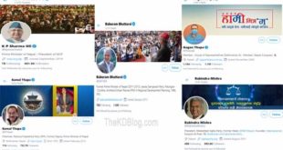 Nepali leader most twitter followers