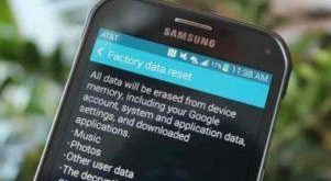 How to factory reset of a mobile
