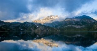 A beautiful lake picture in landscape