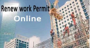 Work permit renew of nepal through online