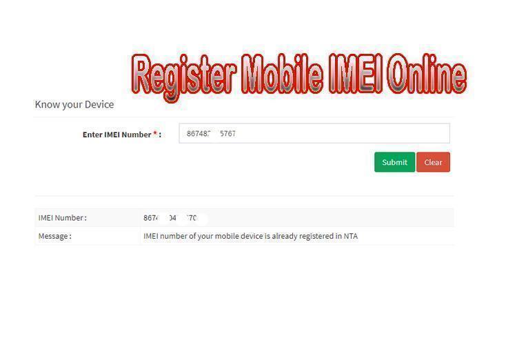 Register Mobile IMEI in MDMS Nepal