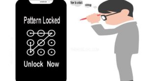 A man thinking how to unlock his locked android mobile pattern