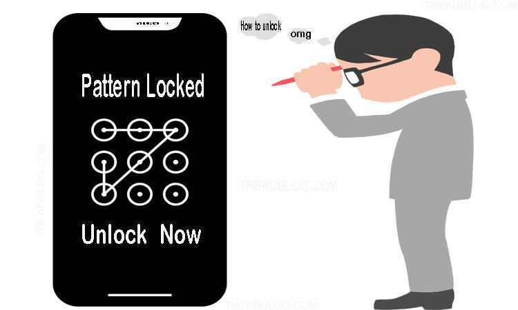 A man thinking how to unlock his locked android mobile pattern